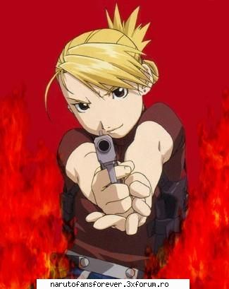 Riza Hawkeye - Ii prietena lui Roy.Si ea e alchimist de stat. ii - FMA